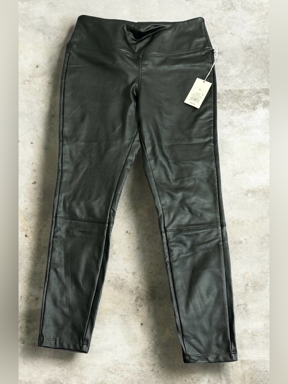 a new day Black Faux Leather Skinny Jeans